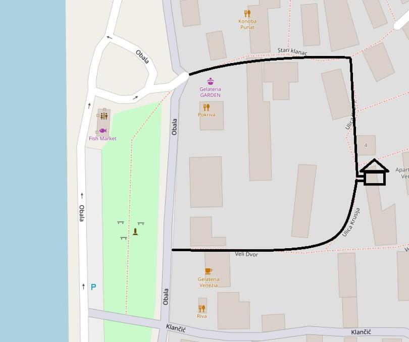 Apartman Lucija Punat Eksteriør billede